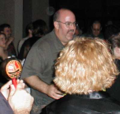 Stephen Austin dances to the Drums on the Pool Deck.